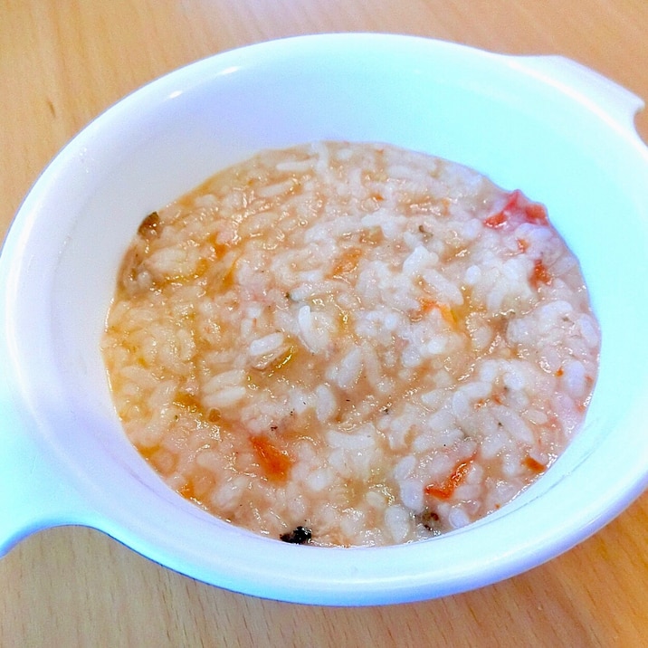 離乳食 中期 かつおとトマトのおかゆ レシピ 作り方 By 安くて 早くて 美味しい 楽天レシピ 離乳食 中期 かつおとトマトのおかゆ レシピ 作り方 By 安くて 早くて 美味しい 楽天レシピ